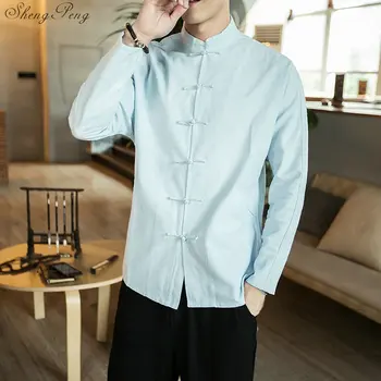 Традиционная китайская одежда для мужчин, одежда Брюса, мужская униформа Вин чунь, традиционная китайская мужская одежда Q586