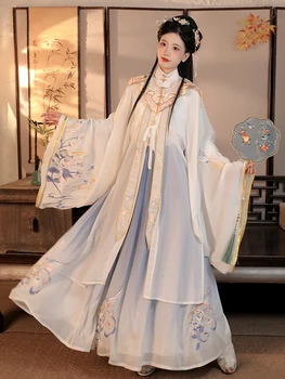 Традиционное китайское платье Hanfu для женщин, Винтажный Старинный народный танцевальный костюм Ooritanel, Одежда для Косплея Феи Династии Тан