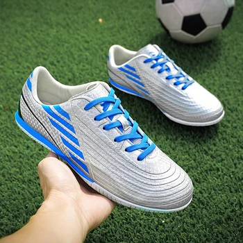 Уличная футбольная обувь для мини-футбола Для студентов, размер футбольной обуви для школьных тренировок 32-45, Мужская обувь для футбола на плоской подошве