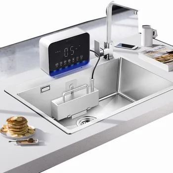 Ультразвуковая Посудомоечная Машина Бытовая Небольшая Отдельно Стоящая Посудомоечная Машина С Раковиной Полностью Автоматическая Установка без использования бытовой Техники