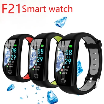 Умные часы F21 для мужчин и женщин, Спортивный шагомер, фитнес-трекер, GPS-часы, сенсорные водонепроницаемые смарт-браслеты для смартфонов pk Y68 M6 M5