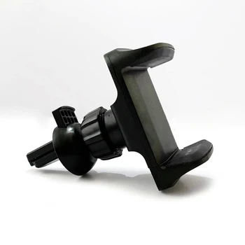 Универсальный автомобильный автоматический вращающийся на 360 ° держатель для телефона с вентиляционным отверстием с зажимом из черного АБС-пластика