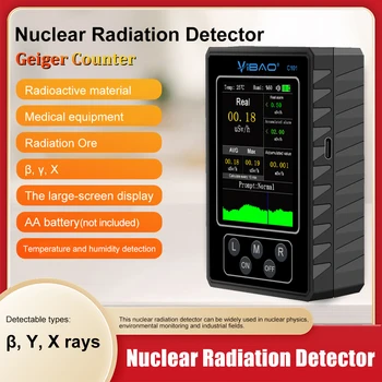 Усовершенствованный Счетчик Гейгера XR1 BA-9B, Детектор ядерного излучения на батарейках, Термометр, Детектор Рентгеновского γ-β излучения, Радиоактивный тестер