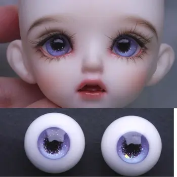 Фиолетовые Глаза, смола для 1/3 1/4 1/6 куклы BJD, гипсовые глаза 12/14/16/18/20 мм, аксессуары для кукол ручной работы, Глазное яблоко