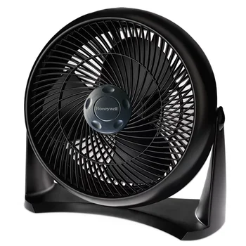 Электрический напольный вентилятор с циркуляцией воздуха, HT908, черный охлаждающий вентилятор, портативный для кемпинга, пляжа или автомобиля
